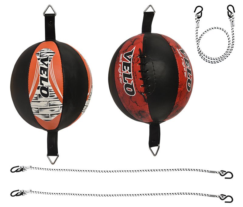 Velo Bean Ball Leather Double End Dodge Mma Boxing Floor To